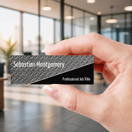 Falsche Metall-Diamantplatten-Diagonale Schwarze N Namenschild