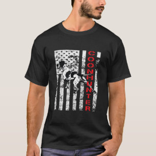 Falsche Münzjagd mit einem Hund Hund und USA T-Shirt