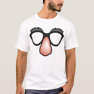 Falsche Nase und Brille Lustiges T-Shirt
