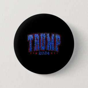 Falsche Pailletten Trump 2024 Präsident Mach Ameri Button