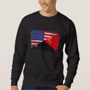 Falsche Papua-Neuer Guinea-Flag und amerikanische  Sweatshirt