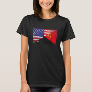 Falsche Papua-Neuer Guinea-Flag und amerikanische T-Shirt