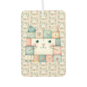 Falsche Patchwork-Pastell-Katzenhütte Autolufterfrischer