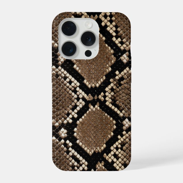 Falsche Python-Schlangenhaut iPhone Hülle (Rückseite)