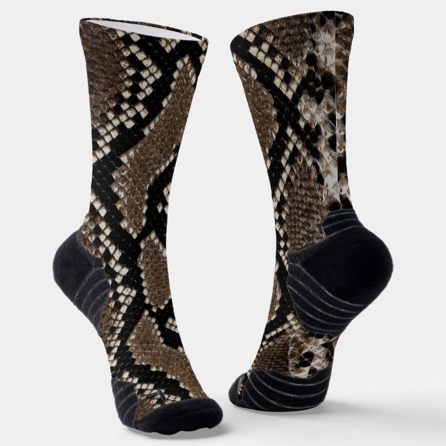 Falsche Retikulierte Pythonschlangenhaut Socken (Gewinkelt)