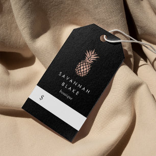 Falsche Rose-Gold-Ananas-Preisschilder Geschenkanhänger