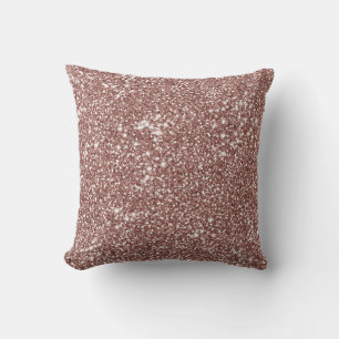 Falsche Roségold-Rosa-Glitter-Textur-Optik Kissen