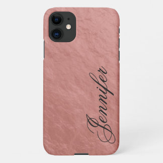 Falsche Rosen-Gold-Nugget-Folie Fancy Script Vorna iPhone 11 Hülle