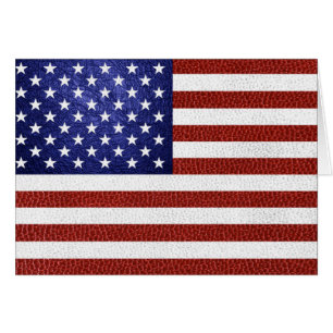 Falsche Rot-Weiß-Blau-Leder-USA-Flagge