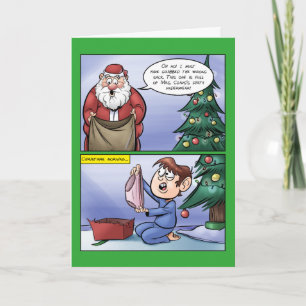 Falsche Sack-Weihnachtskarte Feiertagskarte