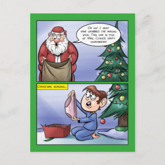 Falsche Sack-Weihnachtskarte Feiertagspostkarte