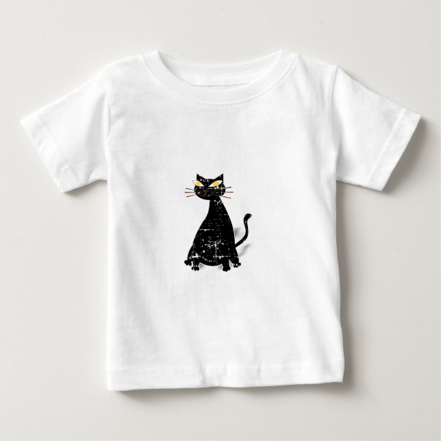 Falsche schwarze Katze Baby T-shirt (Vorderseite)