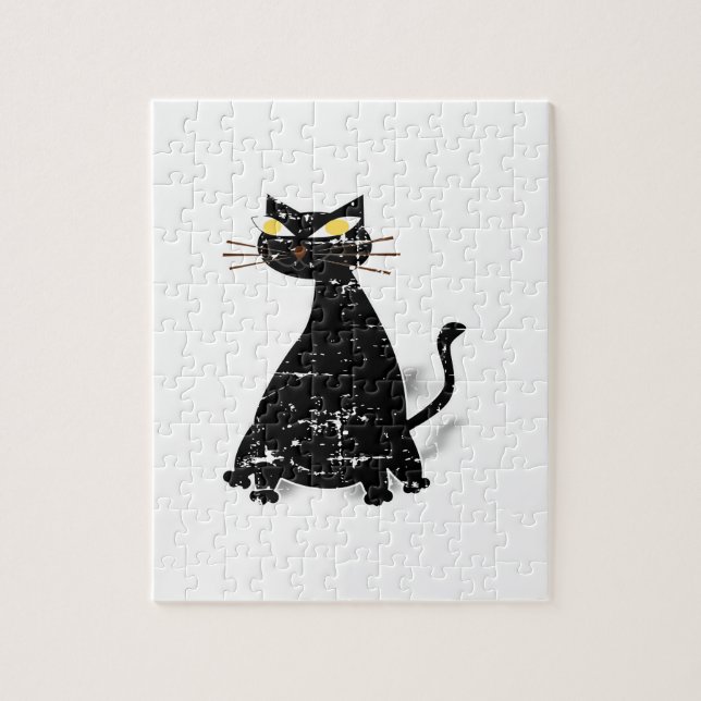 Falsche schwarze Katze Puzzle (Vertikal)