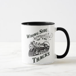 Falsche Seite der Bahn-Tasse Tasse