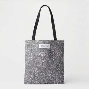 Falsche Silber-Glitter-Textur-Optik & Benutzerdefi