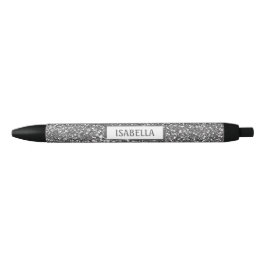 Falsche Silber-Glitter-Textur-Optik & Benutzerdefi Kugelschreiber