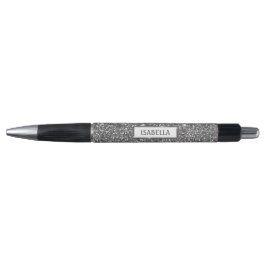 Falsche Silber-Glitter-Textur-Optik & Benutzerdefi Kugelschreiber