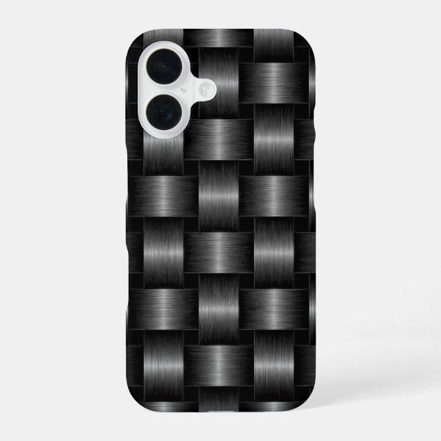 Falsche silbergraue Metall-iPhone-Hülle iPhone 16 Hülle (Rückseite)