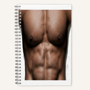 Falsche Six-Pack-Bauchmuskeln Lustiger Gym-Humor Notizbuch