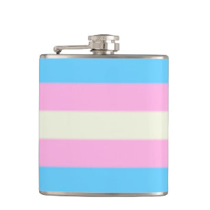Falsche Transgender-Pride-Flagge Flachmann