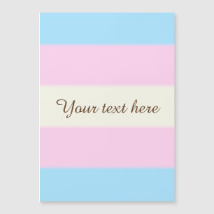 Falsche Transgender-Pride-Flagge Magnetkarte