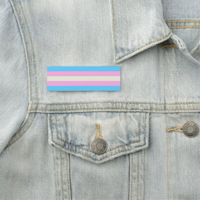 Falsche Transgender-Pride-Flagge Namensschild (Beispiel)