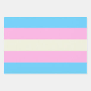 Falsche Transgender-Pride-Markierung Geschenkpapier Set