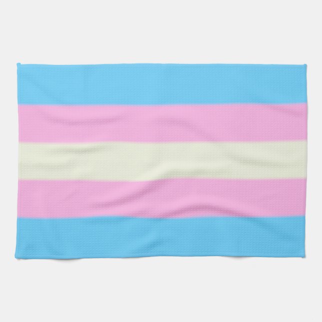 Falsche Transgender-Pride-Markierung Geschirrtuch (Horizontal)