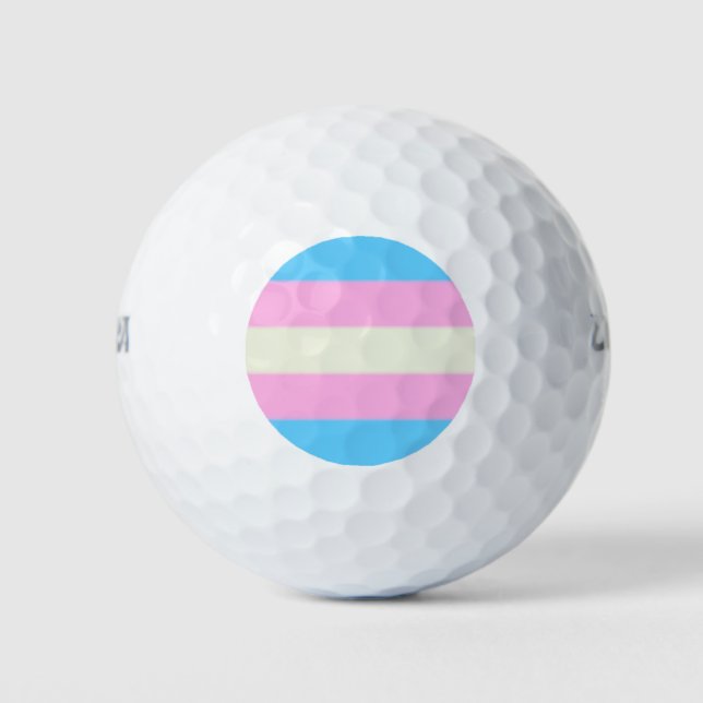 Falsche Transgender-Pride-Markierung Golfball (Vorderseite)
