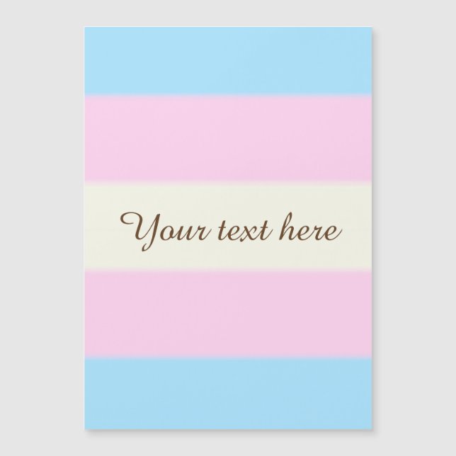 Falsche Transgender-Pride-Markierung Magnetkarte (Vorderseite)