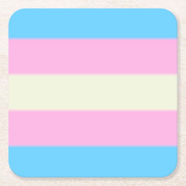 Falsche Transgender-Pride-Markierung Rechteckiger Pappuntersetzer (Vorderseite)