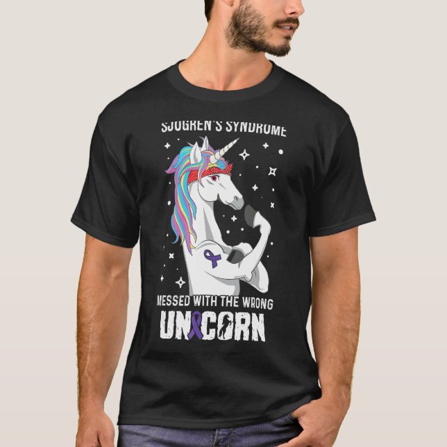 Falsche Unicorn-Sjogrens-Syndrom Sensibilisierungs T-Shirt (Vorderseite)