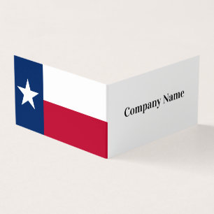 Falsche Vorlage für Visitenkarten mit Texas-Flag