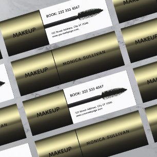 Falsche Wimpernbürste Make-up-Artist Mini Visitenkarte
