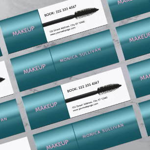 Falsche Wimpernbürste Maskenbildner Mini Visitenkarte