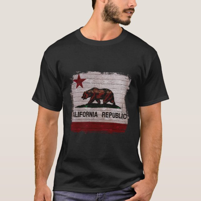 Falscher Bär der Republik Kalifornien T-Shirt (Vorderseite)