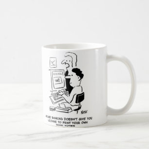 Fälscher druckt eigene Banknoten online Tasse