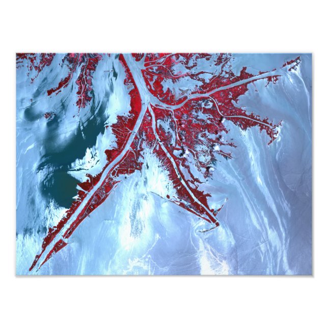 Falscher Farbsatellit Fotodruck (Vorne)