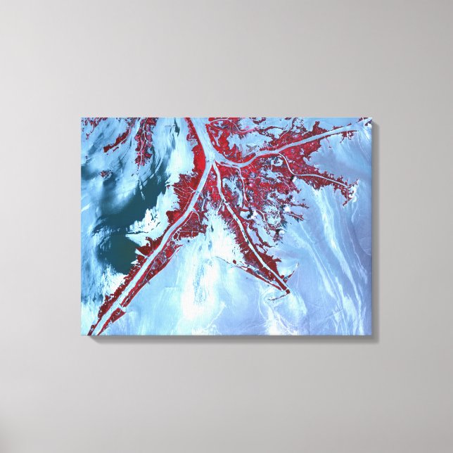 Falscher Farbsatellit Leinwanddruck (Vorderseite)