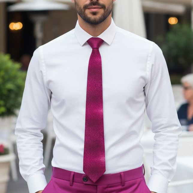 Falscher Glitter Fuchsia  Krawatte (Von Creator hochgeladen)