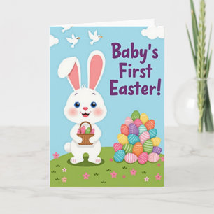 Falscher Gold-Osterhase Baby-Karte Karte
