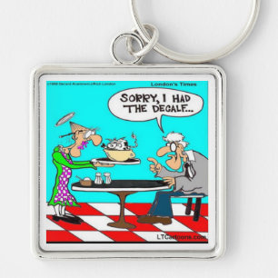 Falscher Kaffee Funny Cow Cartoon Geschenke & T-Sh Schlüsselanhänger