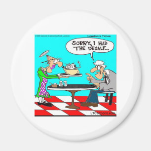 Falscher Kaffee Lustige Kuh Cartoon-Geschenke & T- Magnet