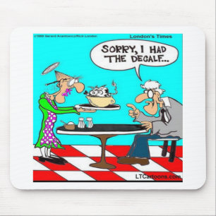 Falscher Kaffee Lustige Kuh Cartoon-Geschenke & T- Mousepad