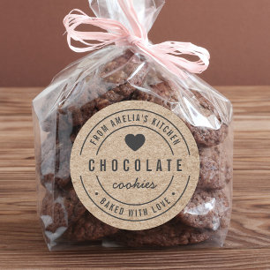 Falscher Kraft aus der Küche, gebacken mit Liebe Runder Aufkleber