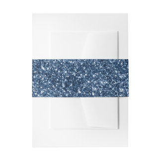 Falscher Marineblauer Glitter Einladungsbanderole