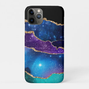 Falscher Marmorierter Achatstein Galaxie Funkelnd Case-Mate iPhone Hülle