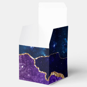 Falscher Marmorierter Achatstein Galaxie Funkelnd Geschenkschachtel