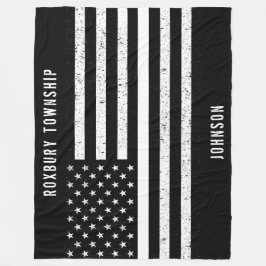 Falscher Name der amerikanischen Flagge Fleecedecke