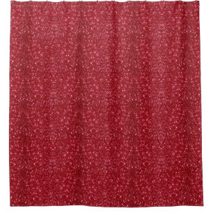 Falscher roter Glitter-Duschvorhang Duschvorhang